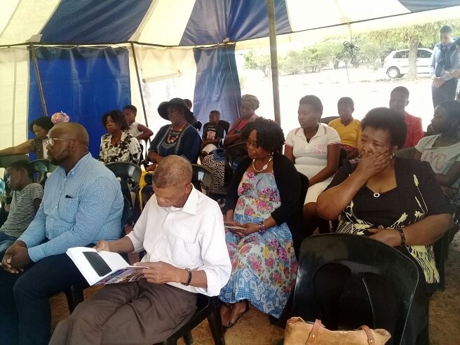 Madibeng - A group of friends in a little village in Madidi decided to have their bicentenary celebration on Sunday,
	22 nd October in a tent. About 15 people were in attendance. The programme was filled with songs, and
	prayers.