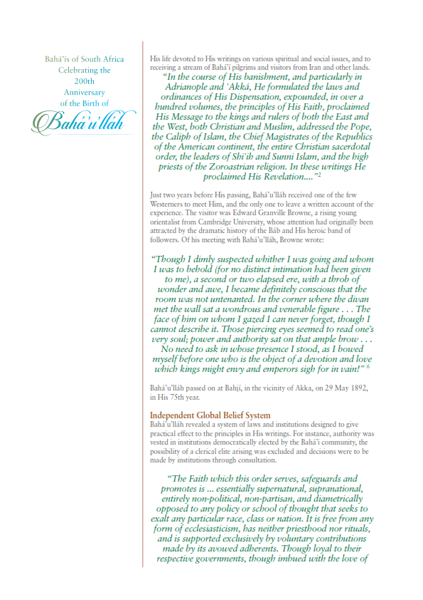 Bicentenary Celebrations