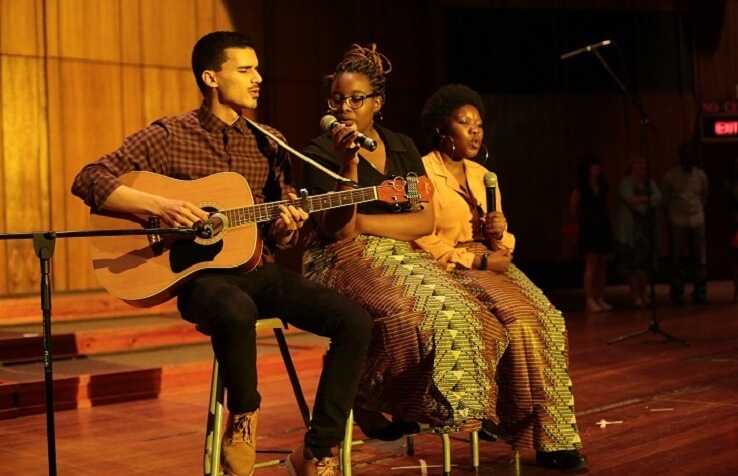Johannesburg - The celebration was on October 22 nd at the Wits Linder Auditorium, with about 750 guests in
	attendance, including Baha’is and their friends. The MEC for Social Development, Ms Khosa also
	attended. Guest were welcomed by a marimba band. The actual programme included songs by 40
	children, and the Johannesburg Baha’i choir. Prayers were also shared and the film, “Light to the World”
	was viewed. Guests were also treated to a gumboot dance by participants of a junior youth group.